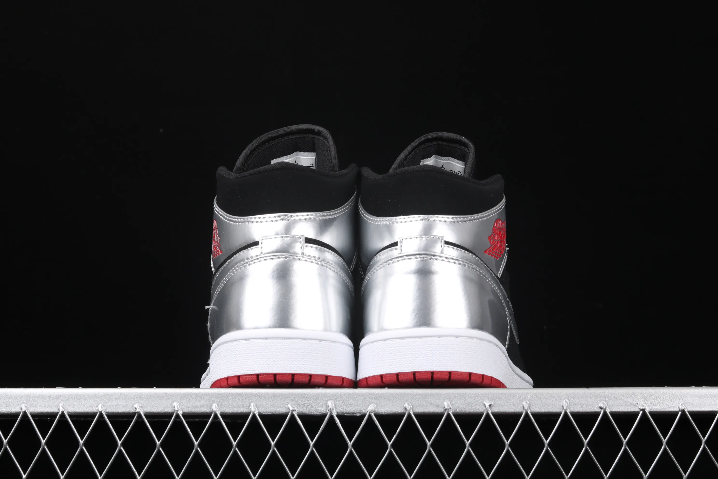 All categories Air Jordan Jordan series basketball shoes Air Jordan 1 Mid Air Jordan 1 Mid "Johnny Kilroy AJ1 Joe 1 China Black Silver 554724-057